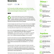 Fuses e aquisies em Portugal caram 40% at fevereiro